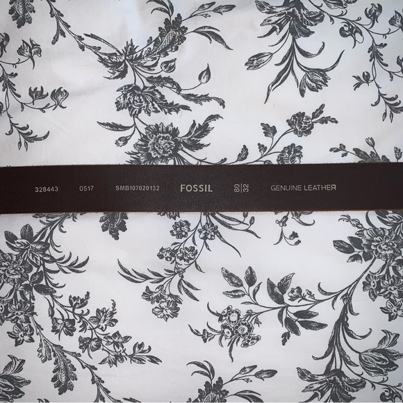 Fossil brown leather belt - Picture 4 of 5